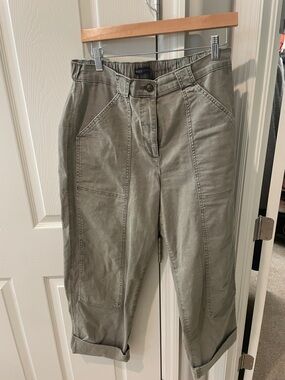 M&S Olive Green Utility Crop Pants